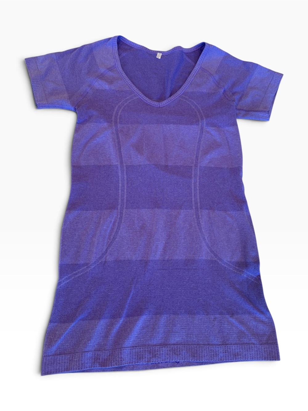 lululemon athletica Purple Seamless V-Neck Short Sleeve Tunic Size 6